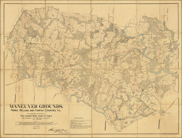 78-Virginia Map By George Redfield Spalding