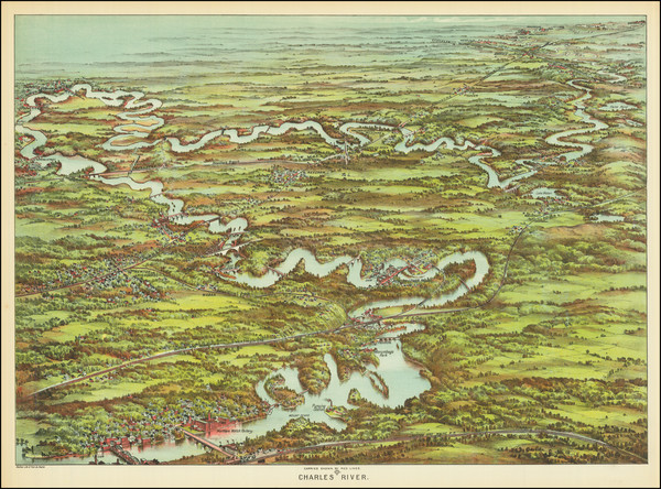 15-Massachusetts and Boston Map By George H. Walker & Co.