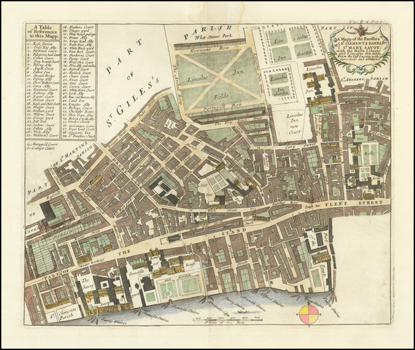 1-London Map By Richard Blome