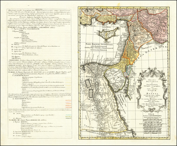 27-Cyprus, Holy Land, Turkey & Asia Minor and Egypt Map By Johann Baptist Homann