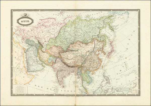 90-Asia Map By F.A. Garnier
