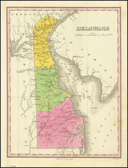 12-Delaware Map By Anthony Finley