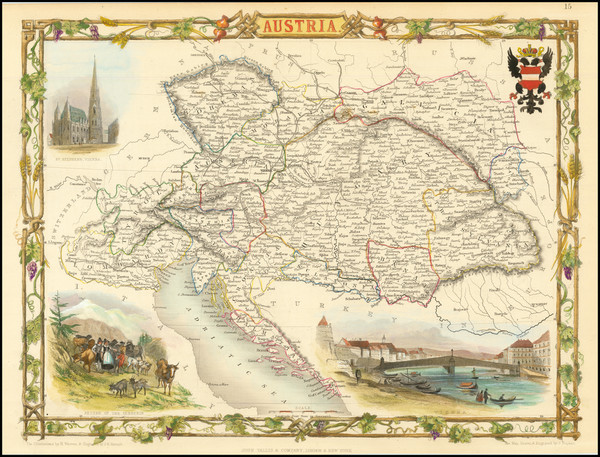 66-Austria Map By John Tallis