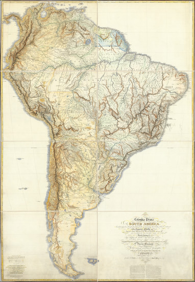 44-South America Map By William Faden