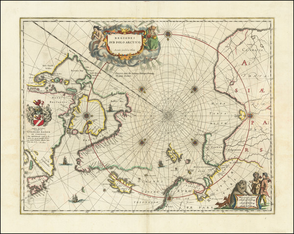 10-Polar Maps Map By Johannes Blaeu