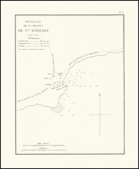 53-California and Other California Cities Map By Eugene Duflot De Mofras