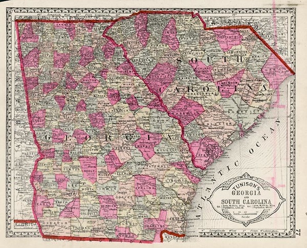 74-Southeast Map By H.C. Tunison