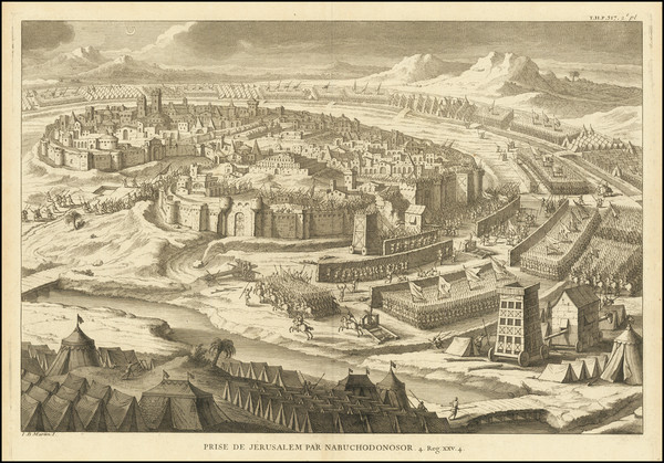 65-Jerusalem Map By Augustin Calmet