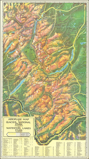 35-Montana and Pictorial Maps Map By McGill-Warner Co.