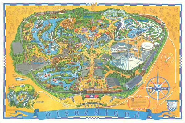 11-Pictorial Maps, California and Other California Cities Map By Walt Disney Productions