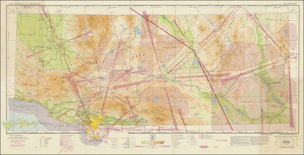 90-California, Los Angeles and World War II Map By U.S. Coast & Geodetic Survey