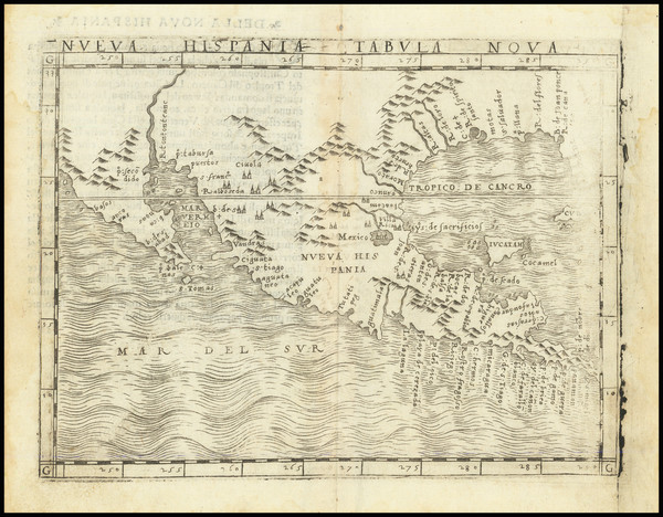 68-Florida, South, Texas, Southwest, Mexico and Baja California Map By Giacomo Gastaldi