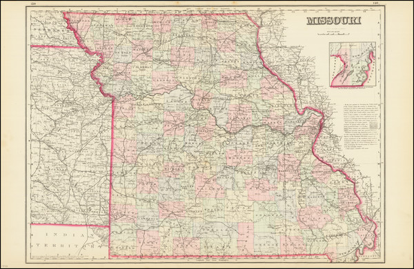 92-Missouri Map By O.W. Gray