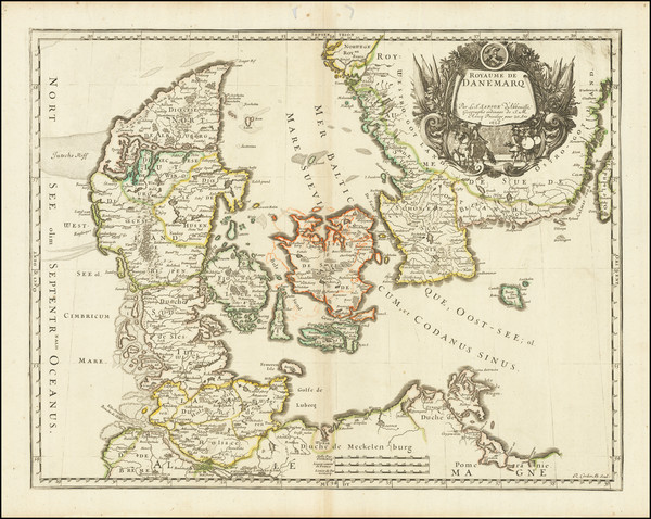 27-Scandinavia and Denmark Map By Nicolas Sanson