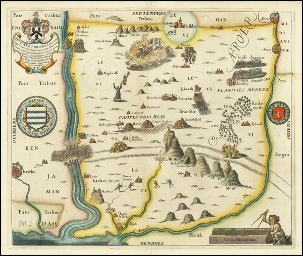 28-Holy Land Map By Thomas Fuller