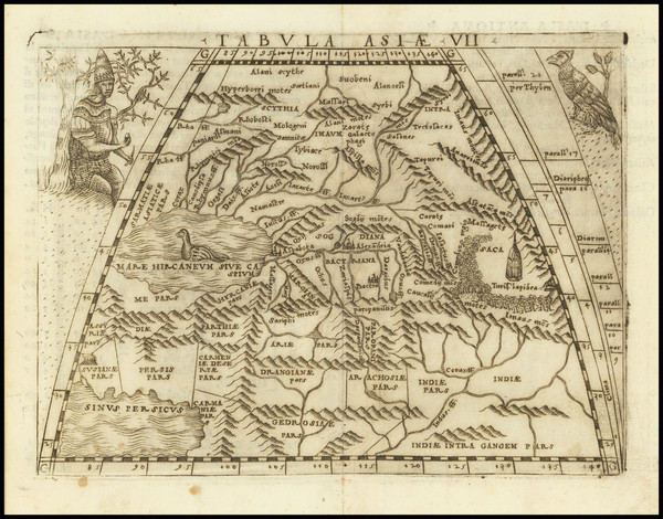 80-Central Asia & Caucasus and Persia & Iraq Map By Giacomo Gastaldi