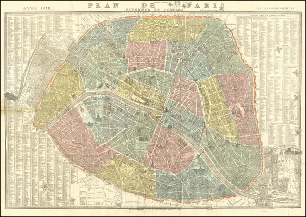 9-Paris and Île-de-France Map By Paul Bernardin