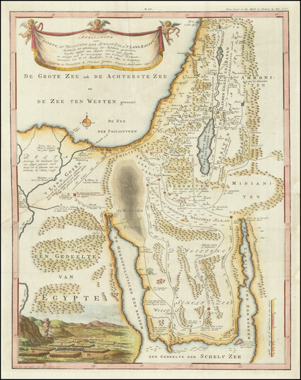 91-Holy Land Map By Jan Van Jagen