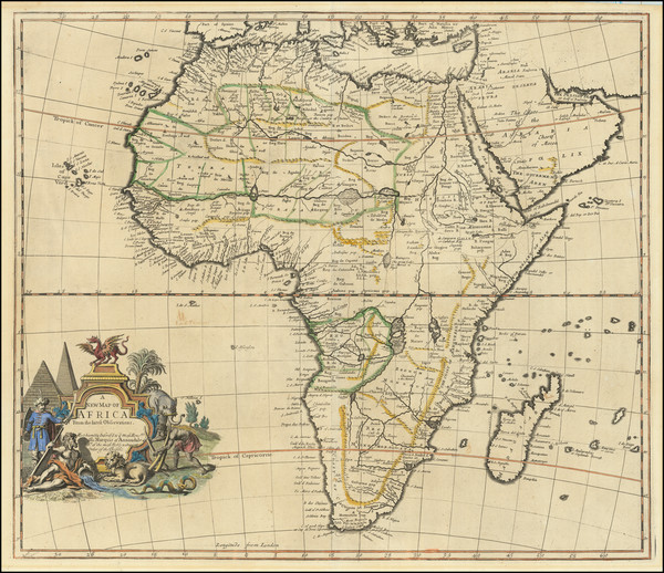 8-Africa and Africa Map By John Senex