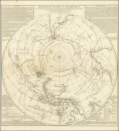 73-Southern Hemisphere, Polar Maps, Australia & Oceania, Australia and Oceania Map By Didier R