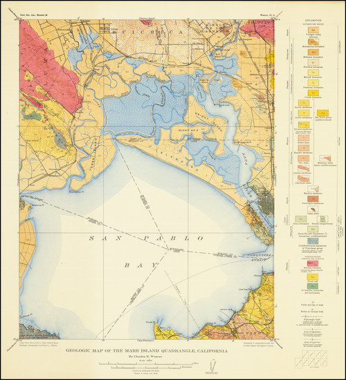 58-San Francisco & Bay Area Map By U.S. Geological Survey