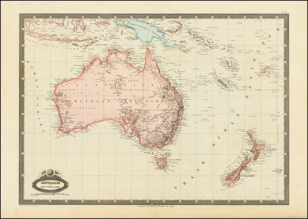 13-Australia & Oceania, Australia, Oceania and New Zealand Map By F.A. Garnier