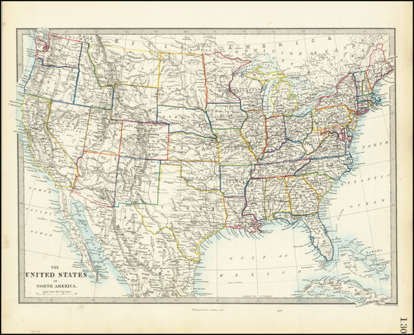 21-United States Map By Letts