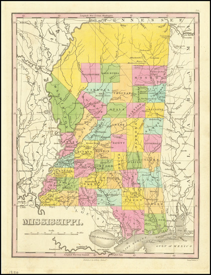 32-Mississippi Map By Anthony Finley