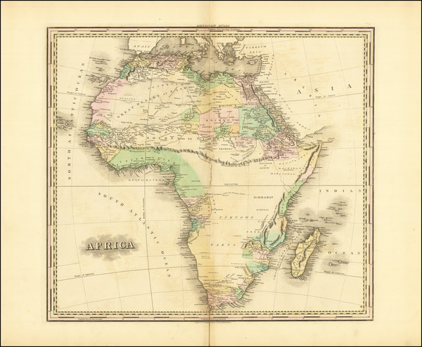 90-Africa Map By Henry Schenk Tanner