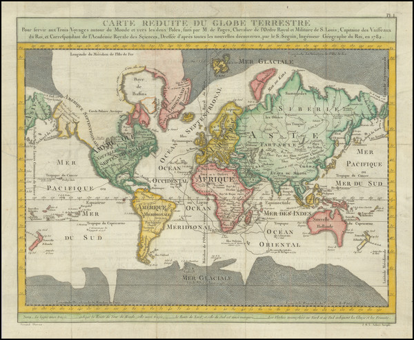 29-World Map By Pierre Marie François Pages