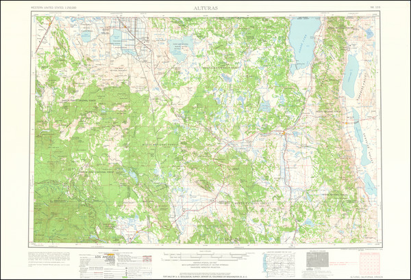 71-Oregon and California Map By U.S. Geological Survey