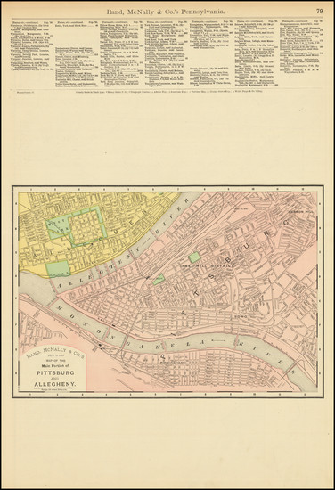 72-Pennsylvania, Maryland and Delaware Map By Rand McNally & Company