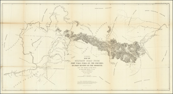 80-Rocky Mountains, Idaho, Montana and Washington Map By U.S. War Department / Edward Freyhold / J