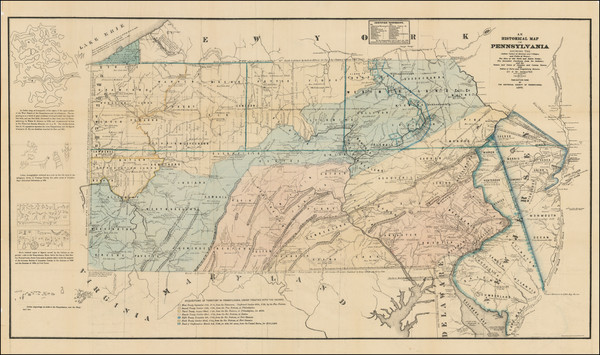 57-Pennsylvania Map By P.W. Shaefer