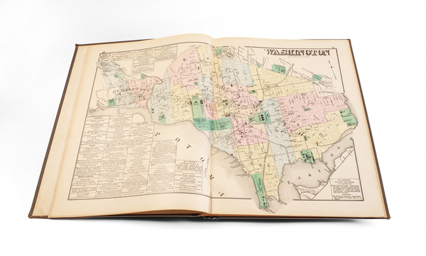 12-Washington, D.C., Virginia and Atlases Map By G.M. Hopkins