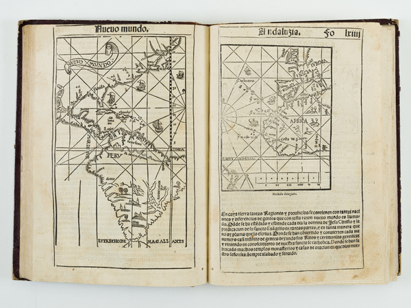 73-Florida, Southeast, North America, Caribbean, South America and America Map By Pedro de Medina