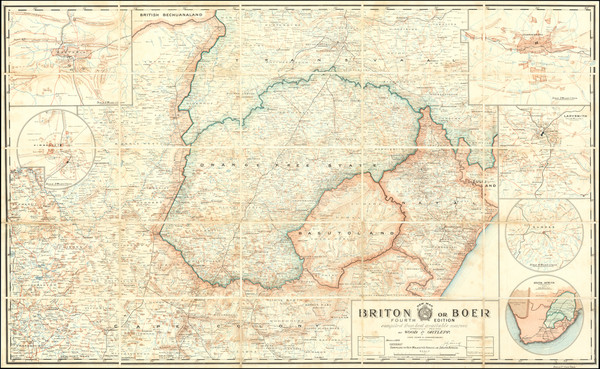 45-South Africa Map By Wood & Ortlepp