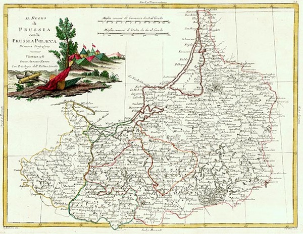 15-Europe, Poland, Baltic Countries and Germany Map By Antonio Zatta