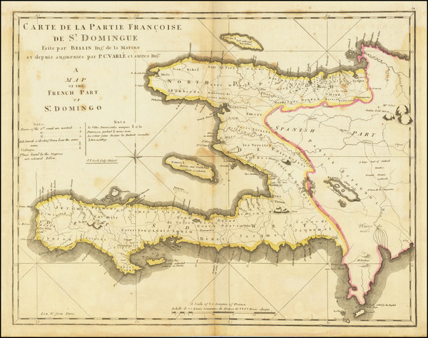 57-Hispaniola Map By Mathew Carey