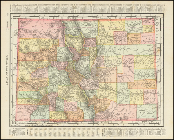 29-Colorado and Colorado Map By Rand McNally & Company