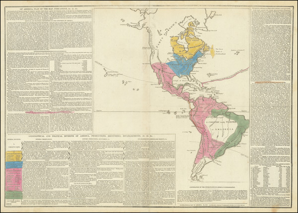 86-North America, South America and America Map By Antoine de La Sale
