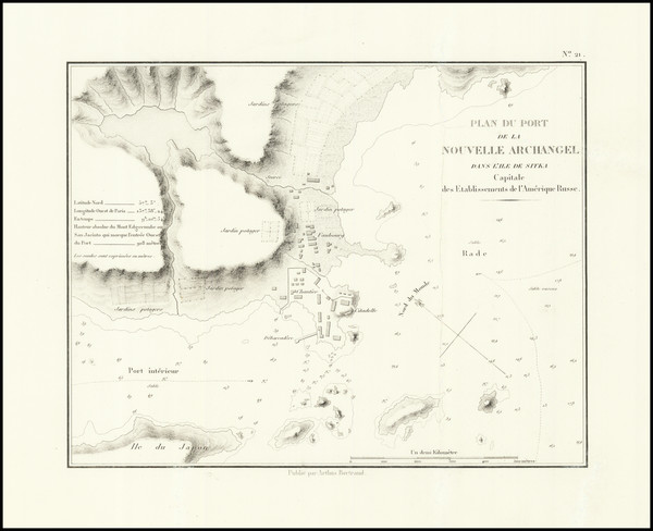 93-Alaska Map By Eugene Duflot De Mofras