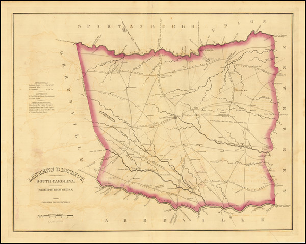 31-South Carolina Map By Robert Mills