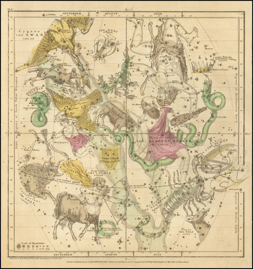 81-Celestial Maps Map By Elijah J. Burritt