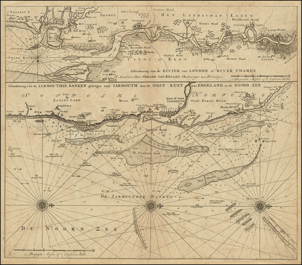 53-England and British Counties Map By Gerard Van Keulen