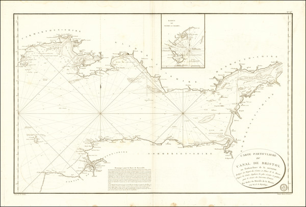 40-England and Wales Map By Depot de la Marine