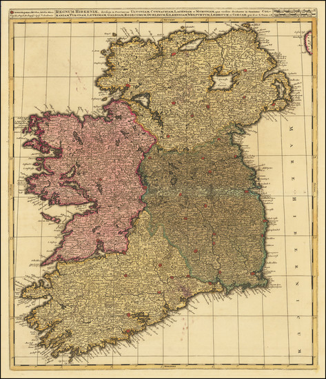 47-Ireland Map By Gerard & Leonard Valk