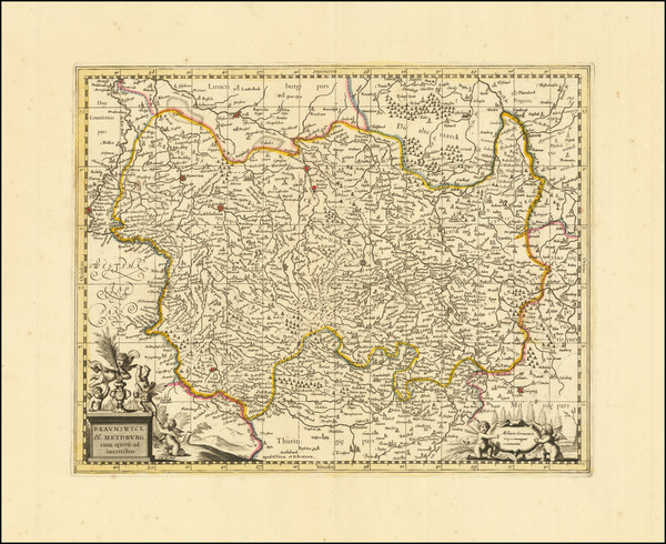 77-Mitteldeutschland Map By Valk & Schenk