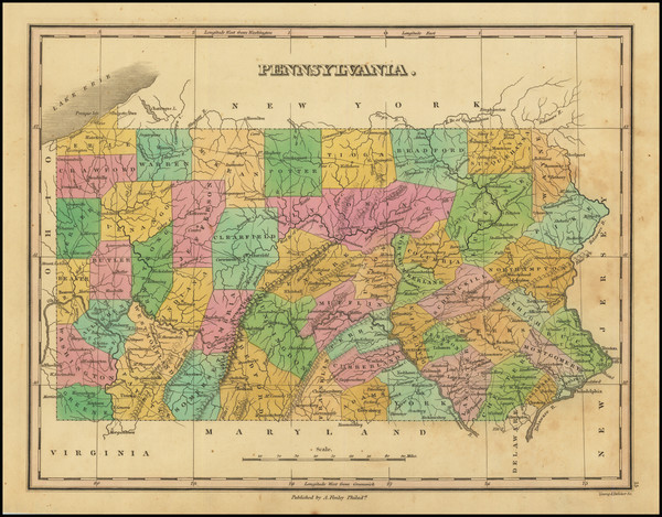 31-Pennsylvania Map By Anthony Finley