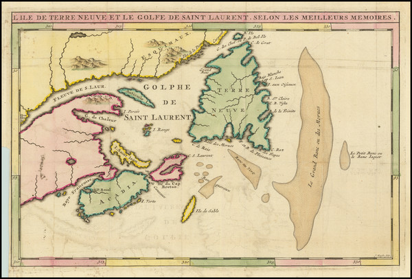 82-Eastern Canada Map By J.F. Bernard